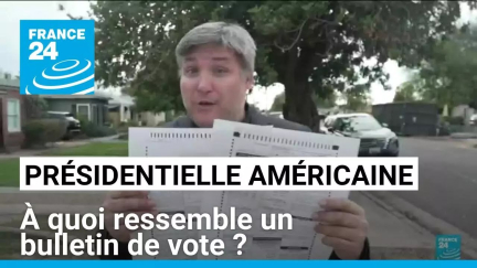 Présidentielle américaine : à quoi ressemble un bulletin de vote ? • FRANCE 24