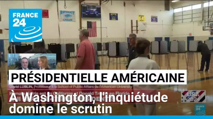 Présidentielle américaine : à Washington, l'inquiétude domine le scrutin • FRANCE 24