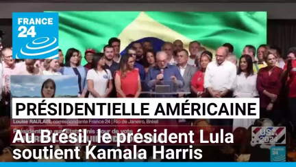 Présidentielle américaine : au Brésil, le président Lula soutient Kamala Harris • FRANCE 24