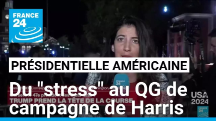 Présidentielle américaine : au QG de campagne de Harris, "on sent le stress monter" • FRANCE 24