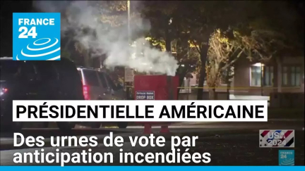 Présidentielle américaine : des urnes de vote par anticipation incendiées • FRANCE 24