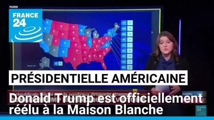 Présidentielle américaine : Donald Trump officiellement réélu à la Maison Blanche • FRANCE 24