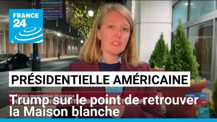 Présidentielle américaine : Donald Trump sur le point de retrouver la Maison blanche • FRANCE 24