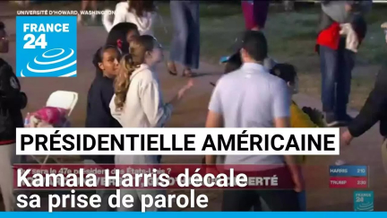 Présidentielle américaine : Kamala Harris décale sa prise de parole • FRANCE 24