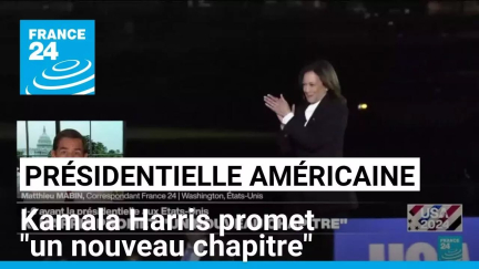 Présidentielle américaine : Kamala Harris promet "un nouveau chapitre" • FRANCE 24