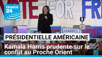 Présidentielle américaine : Kamala Harris prudente sur la question du conflit au Proche Orient