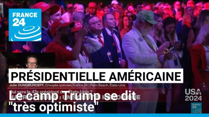 Présidentielle américaine : le camp de Donald Trump se dit "très optimiste" • FRANCE 24