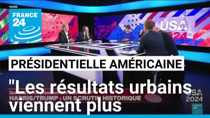 Présidentielle américaine : "Les résultats urbains viennent plus tardivement" • FRANCE 24