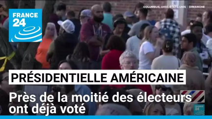 Présidentielle américaine : près de la moitié des électeurs ont déjà voté • FRANCE 24