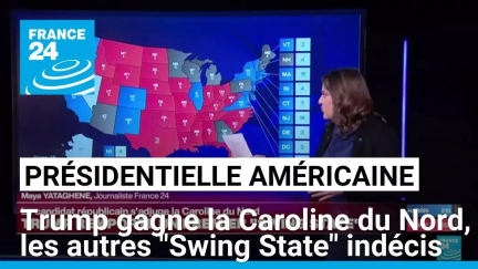 Présidentielle américaine : Trump remporte la Caroline du Nord, les autres "Swing State" indécis