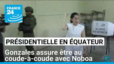 Présidentielle en Équateur : Gonzales assure être au coude-à-coude avec Noboa • FRANCE 24