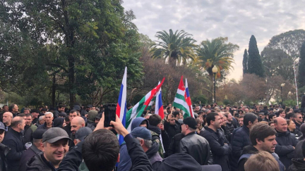 Protesters in Georgia's breakaway region Abkhazia storm parliament over Russian investment measure