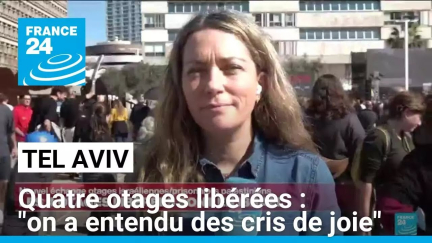 Quatre otages libérées après 477 jours de captivité : soulagement des Israéliens • FRANCE 24