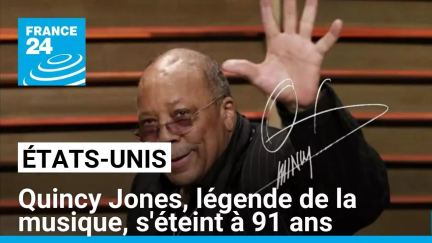 Quincy Jones, légende de la musique américaine, s'éteint à 91 ans • FRANCE 24