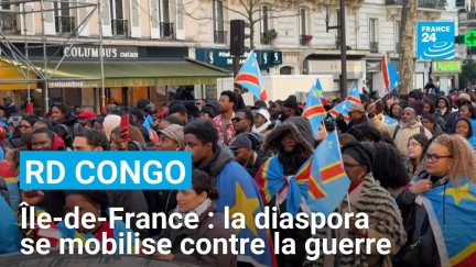 RD Congo : en Île-de-France, la jeunesse de la diaspora se mobilise contre la guerre • FRANCE 24