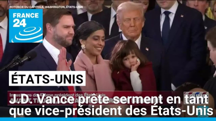 REPLAY - J.D. Vance prête serment en tant que vice-président des États-Unis • FRANCE 24