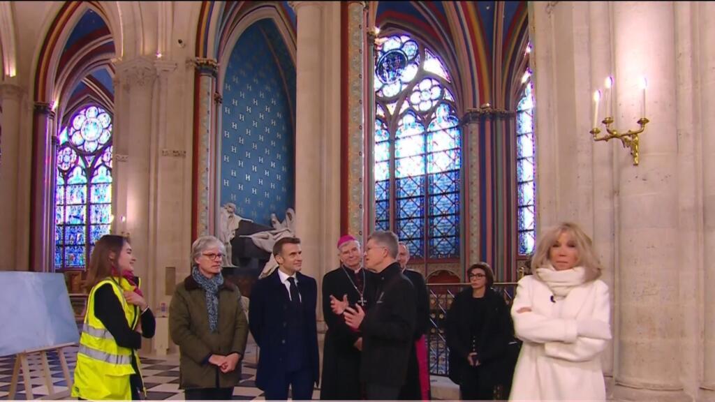 Replay: President Macron visits restored Notre-Dame Cathedral