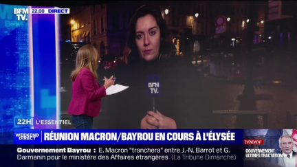 Réunion en cours entre Macron et Bayrou à l'Elysée - 22/12