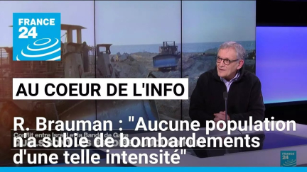 Rony Brauman : "Aucune population n'a subie de bombardements d'une telle intensité" • FRANCE 24