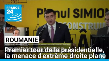 Roumanie : premier tour de la présidentielle, la menace d'extrême droite plane • FRANCE 24