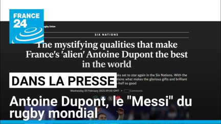 Rugby : Antoine Dupont, "l'extraterrestre" français qui fait peur aux Anglais • FRANCE 24