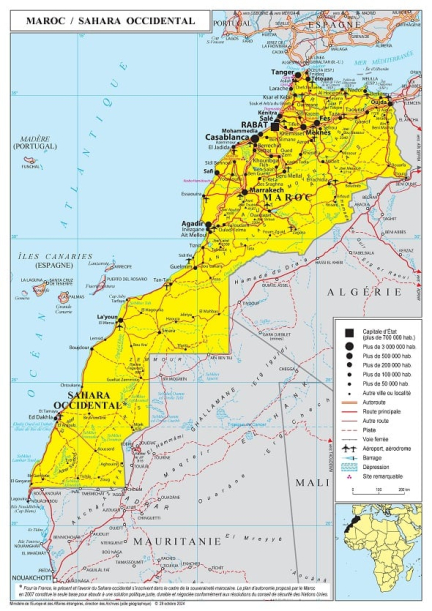 Sahara occidental : la France réaffirme la souveraineté du Maroc en modifiant la carte du pays