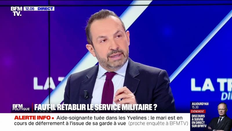 Sébastien Chenu (RN) propose "un service militaire obligatoire de trois mois minimum" pour "intégrer l'armée régulière ou la réserve"