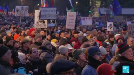 Slovakians protest PM Fico over govt pro-Russia policy shift