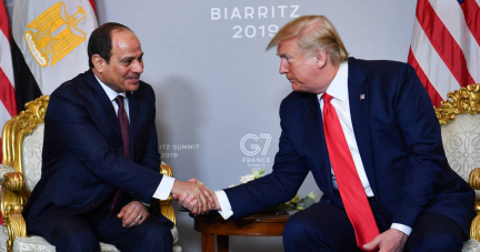 Sous pression, l’Egyptien Sissi flatte Donald Trump qu’il dépeint en «homme de paix»