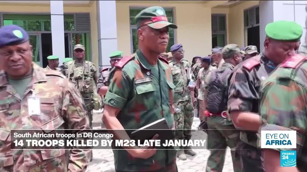 South African troops in DR Congo : 14 troops killed by M23 late january