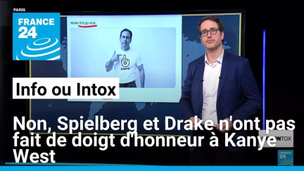 Spielberg, Drake font un doigt d’honneur à Kanye West ? Non, cette vidéo est générée par IA