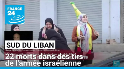 Sud du Liban : 22 morts dans des tirs de l'armée israélienne (bilan du ministère de la Santé)