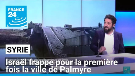 Syrie : Israël frappe pour la première fois la ville de Palmyre • FRANCE 24