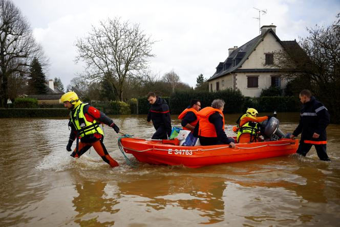 Tempête Herminia : la Loire-Atlantique, le Morbihan et l’Ille-et-Vilaine en vigilance rouge pour crues