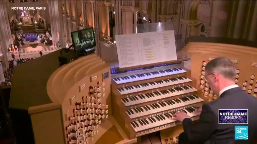 The organ of Notre-Dame resonates in the cathedral, for the first time since the 2019 fire