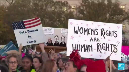 Thousands call for protection of abortion rights at US Women's March