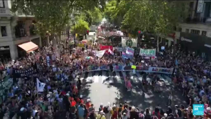 Thousands demonstrate against President Milei in Buenos Aires 