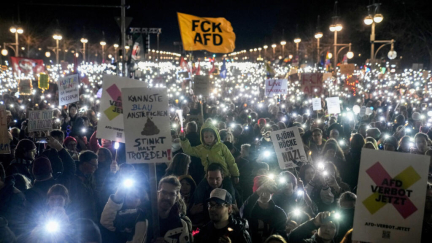 Thousands in Germany protest the rise of the far-right ahead of general election