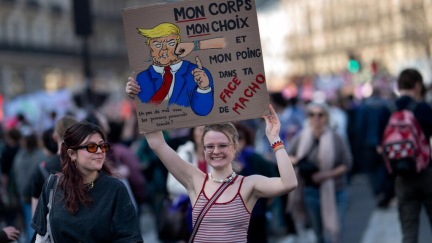 Thousands of French take to streets to mark International Women’s Day