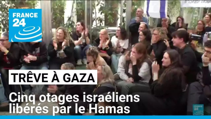 Trêve à Gaza : cinq otages israéliens libérés par le Hamas • FRANCE 24