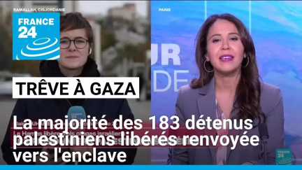 Trêve à Gaza : la majorité des 183 détenus palestiniens libérés renvoyée vers l'enclave