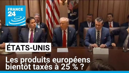 Trump annonce que les produits européens seront "prochainement" taxés à 25 % • FRANCE 24