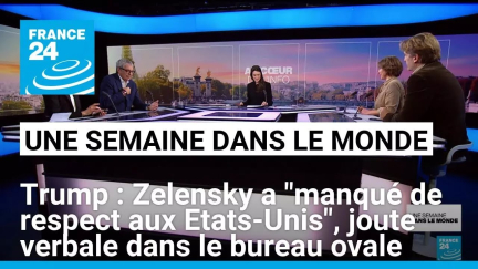 Trump dit que Zelensky a "manqué de respect aux Etats-Unis", joute verbale dans le bureau ovale