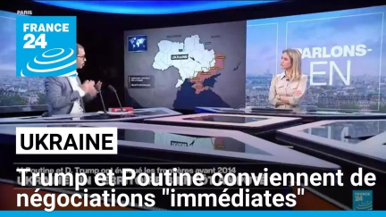 Trump et Poutine conviennent de négociations "immédiates" sur l'Ukraine • FRANCE 24