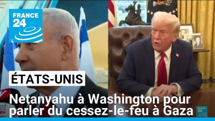 Trump reçoit Netanyahu à un moment délicat de reprise des discussions sur Gaza • FRANCE 24