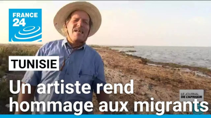 Tunisie : un artiste rend hommage aux migrants • FRANCE 24