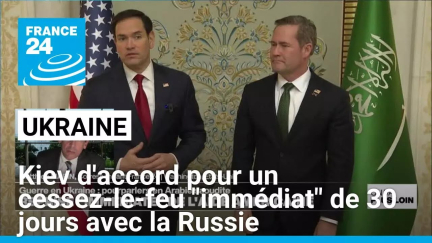 Ukraine : Kiev soutient une proposition américaine de cessez-le-feu avec la Russie • FRANCE 24