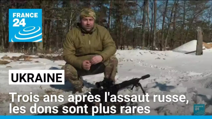 Ukraine : trois ans après l'assaut russe, les dons sont plus rares • FRANCE 24