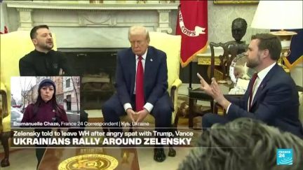 Ukrainians 'in state of shock' after Trump-Zelensky Oval office spat