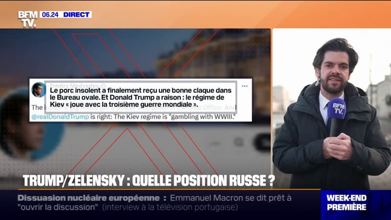 "Un clown cocaïné": après les tensions entre Zelensky et Trump, les proches de Poutine chargent le président ukrainiens